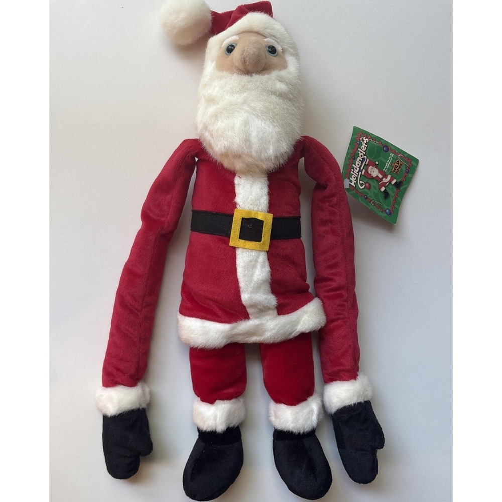 Vintage  Santa Clause Plush Hanging‎ Stuffed Animal Christmas 2000